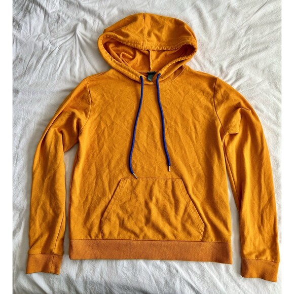 Wild Fable Hoodie Long Sleeve Pullover Yellow Blue Women’s Small Sweatshirt - Picture 8 of 9